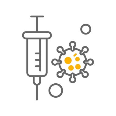 Vektör korona virüsü, covid-19 Simgesi, vektör illüstrasyonu
