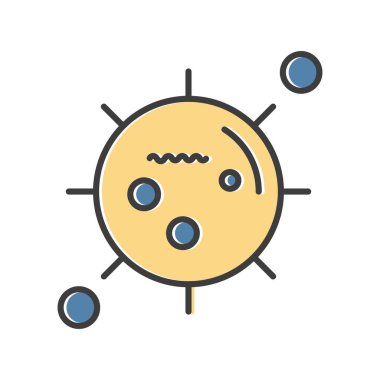 Coronavirus Simgesi, Vektör İllüstrasyonu