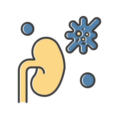 Vektör korona virüsü, covid-19 Simgesi, vektör illüstrasyonu