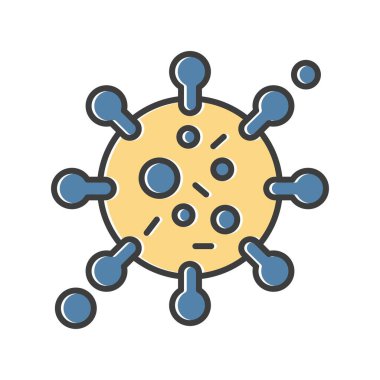 Virüs Simgesi, vektör illüstrasyonu