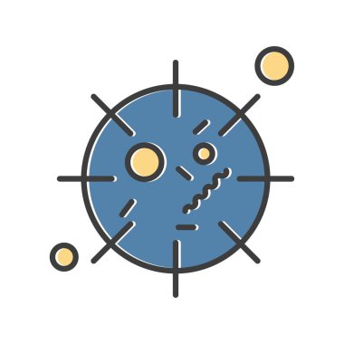 Coronavirus Simgesi, Vektör İllüstrasyonu