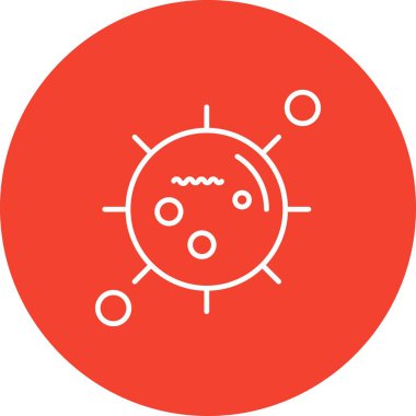 Coronavirus Simgesi, Vektör İllüstrasyonu