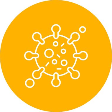 Virüs Simgesi, vektör illüstrasyonu