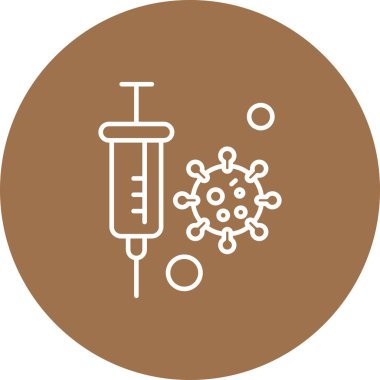 Vektör korona virüsü, covid-19 Simgesi, vektör illüstrasyonu