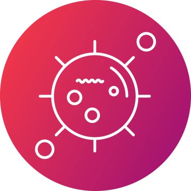 Coronavirus Simgesi, Vektör İllüstrasyonu