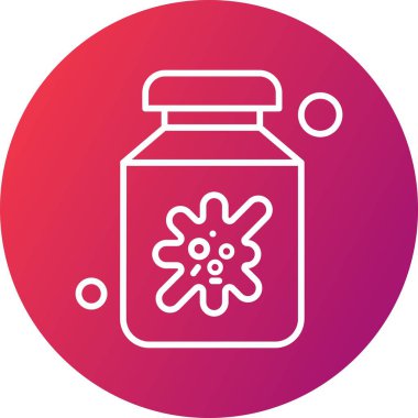 Vektör Şişe Simgesi, basit web illüstrasyonu