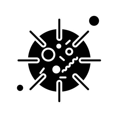 Coronavirus Simgesi, Vektör İllüstrasyonu