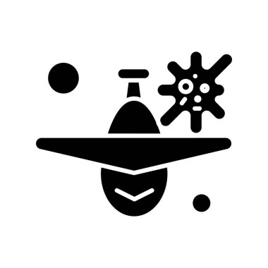 Vektör düzlemi simgesi, basit web illüstrasyonu