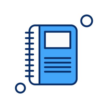 kitap simgesi, vektör illüstrasyonu