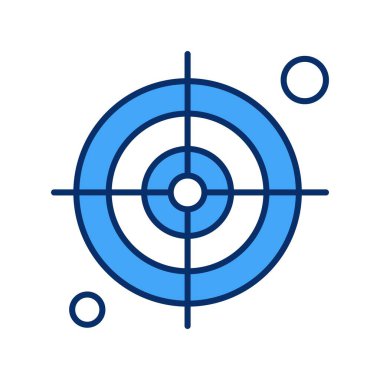  hedef simge, vektör illüstrasyonu