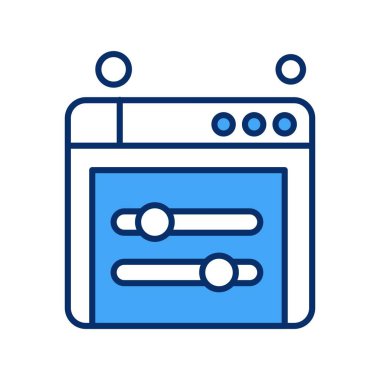  tarayıcı simgesi, vektör illüstrasyonu