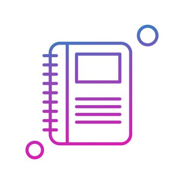 kitap simgesi, vektör illüstrasyonu