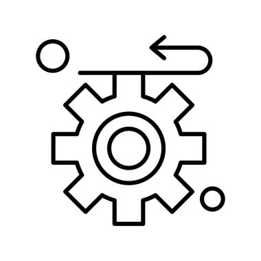 dişli simgesi, vektör çizimi