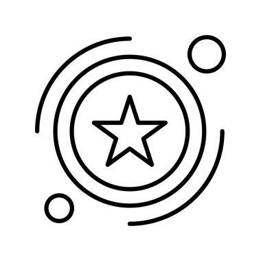  ödül düz simgesi, vektör illüstrasyonu