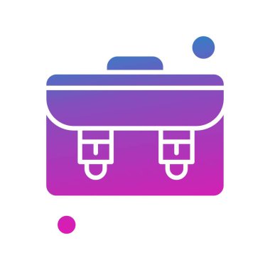  evrak çantası simgesi, vektör illüstrasyonu 