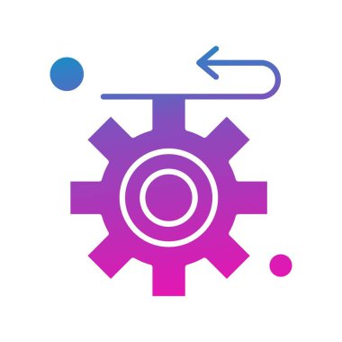 dişli simgesi, vektör çizimi