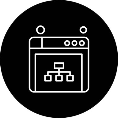  tarayıcı simgesi, vektör illüstrasyonu