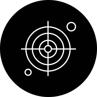  hedef simge, vektör illüstrasyonu