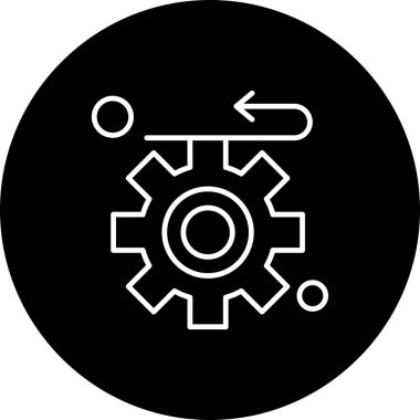 dişli simgesi, vektör çizimi