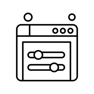  tarayıcı simgesi, vektör illüstrasyonu