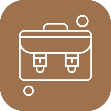  evrak çantası simgesi, vektör illüstrasyonu 