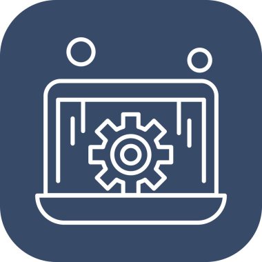 dizüstü bilgisayar simgesi, vektör illüstrasyonu