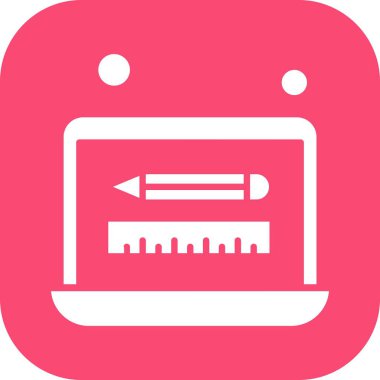 dizüstü bilgisayar simgesi, vektör illüstrasyonu