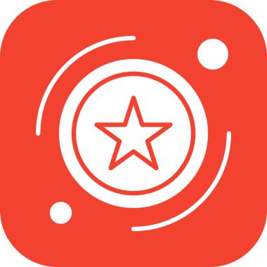  ödül düz simgesi, vektör illüstrasyonu