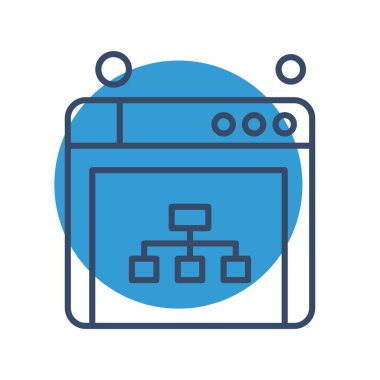  tarayıcı simgesi, vektör illüstrasyonu