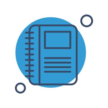 kitap simgesi, vektör illüstrasyonu