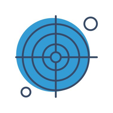  hedef simge, vektör illüstrasyonu
