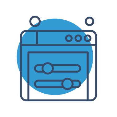  tarayıcı simgesi, vektör illüstrasyonu