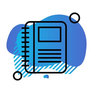 kitap simgesi, vektör illüstrasyonu