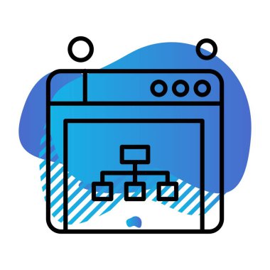  tarayıcı simgesi, vektör illüstrasyonu