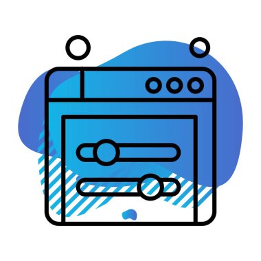  tarayıcı simgesi, vektör illüstrasyonu