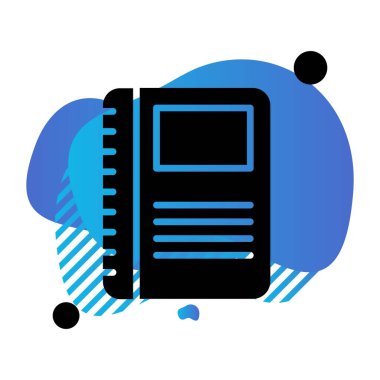 kitap simgesi, vektör illüstrasyonu