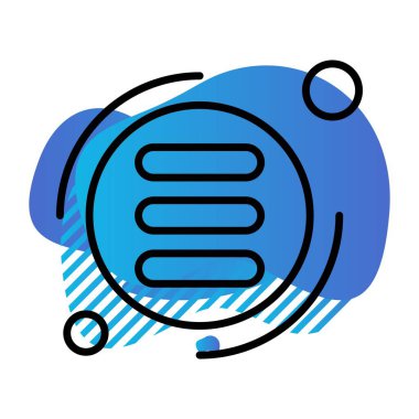  Menü Simgesi, Vektör illüstrasyonu