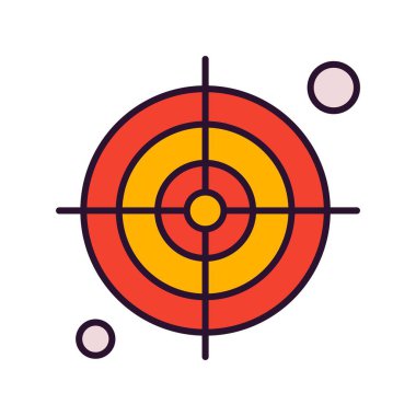  hedef simge, vektör illüstrasyonu