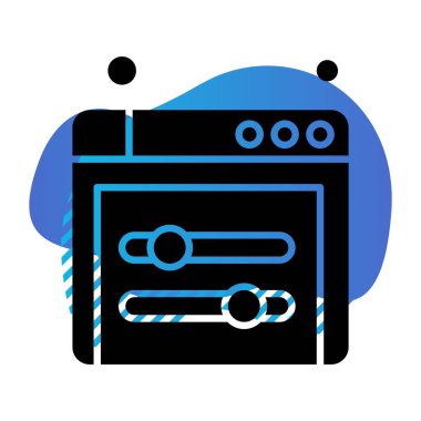 dizüstü bilgisayar simgesi, vektör illüstrasyonu