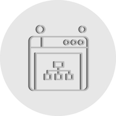  tarayıcı simgesi, vektör illüstrasyonu