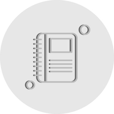 kitap simgesi, vektör illüstrasyonu