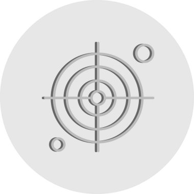  hedef simge, vektör illüstrasyonu