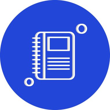 kitap simgesi, vektör illüstrasyonu