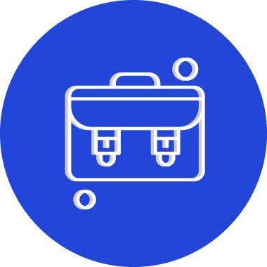  evrak çantası simgesi, vektör illüstrasyonu 