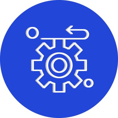 dişli simgesi, vektör çizimi