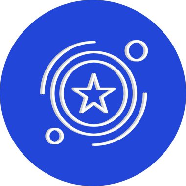  ödül düz simgesi, vektör illüstrasyonu