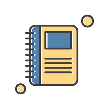 kitap simgesi, vektör illüstrasyonu