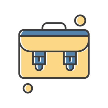  evrak çantası simgesi, vektör illüstrasyonu 