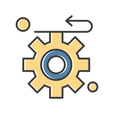 dişli simgesi, vektör çizimi