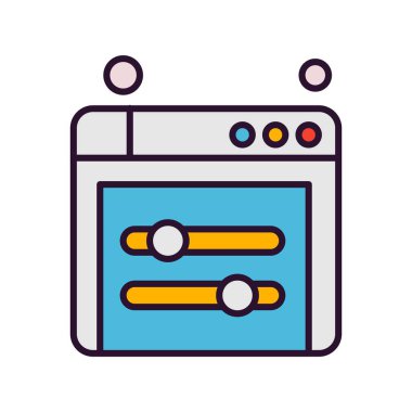  tarayıcı simgesi, vektör illüstrasyonu